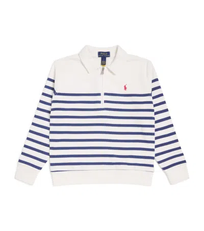 Ralph Lauren Kids' Stripe Quarter-zip Sweater In Multi