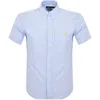 Ralph Lauren Stripe Short Sleeve Shirt Blue In Blue