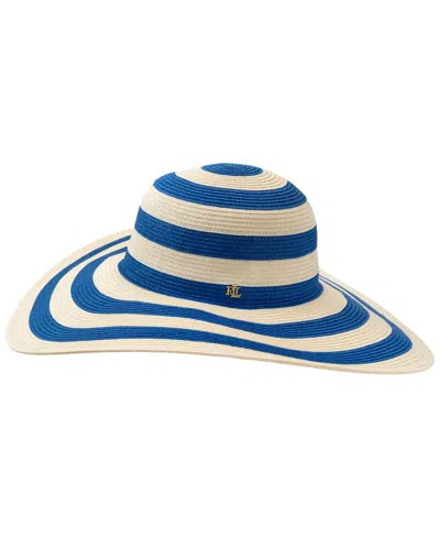 Ralph Lauren Stripe Sun Hat In Blue