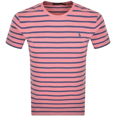 Ralph Lauren Stripe T Shirt Pink