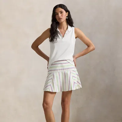 Ralph Lauren Striped A-line Skort In Ceramic White Multi