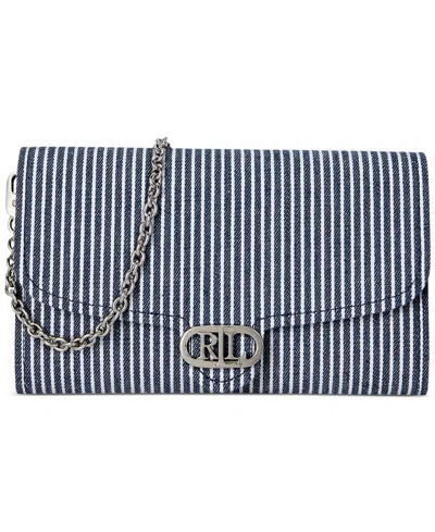 Ralph Lauren Striped Canvas Adair Crossbody Bag