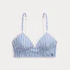 Ralph Lauren Striped Cotton Cropped Bustier
