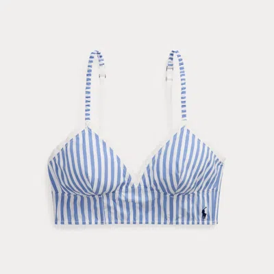 Ralph Lauren Striped Cotton Cropped Bustier
