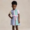 Ralph Lauren Kids' Striped Cotton Fun Shirtdress In Multi