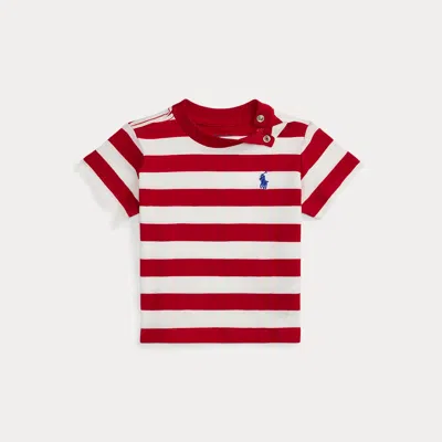 RALPH LAUREN RALPH LAUREN STRIPED COTTON JERSEY TEE