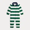 Ralph Lauren Baby Boys Striped Rugby Romper In Multi