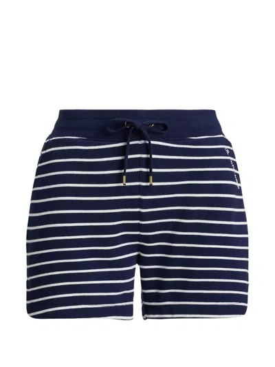 Ralph Lauren Striped Drawstring Shorts In Blue