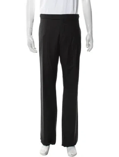 Pre-owned Ralph Lauren Striped Dress Pants In Black