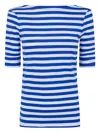 Ralph Lauren Striped Half-sleeve Top In Blue