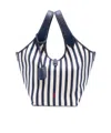 Polo Ralph Lauren Medium Stripe Polo Play Tote Bag In White