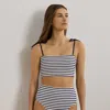 Ralph Lauren Striped High-waisted Bikini Bottom