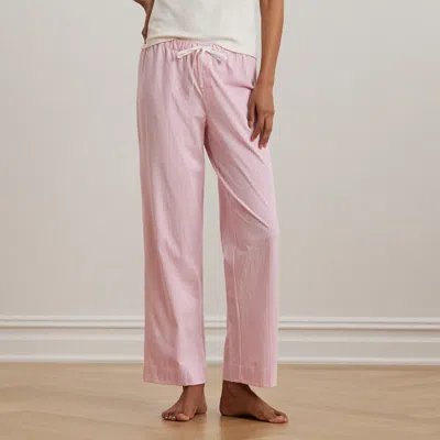 Ralph Lauren Striped Jersey Pajama Pant In Pink Stripe