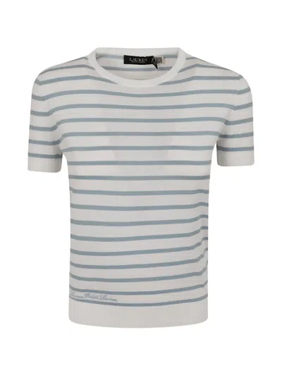 Ralph Lauren Striped Knitted T-shirt In Multi
