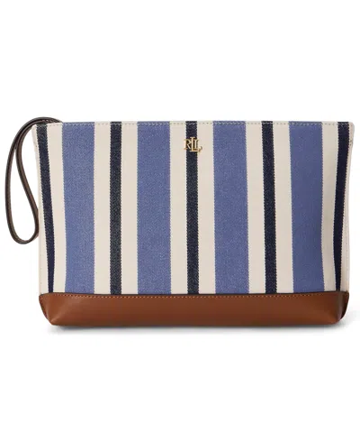 Ralph Lauren Striped Large Pouch Wallet