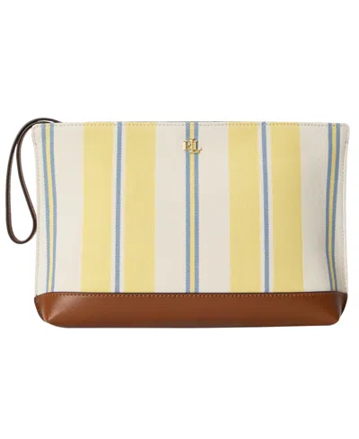 Ralph Lauren Striped Large Pouch Wallet