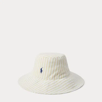 Ralph Lauren Striped Linen Sun Hat