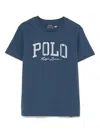 RALPH LAUREN STRIPED-LOGO T-SHIRT