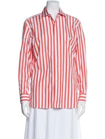 Pre-owned Ralph Lauren Striped Long Sleeve Top In Multi