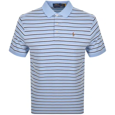 Ralph Lauren Striped Polo T Shirt Blue