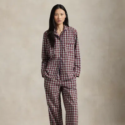 Ralph Lauren Striped Poplin Long-sleeve Pajama Set