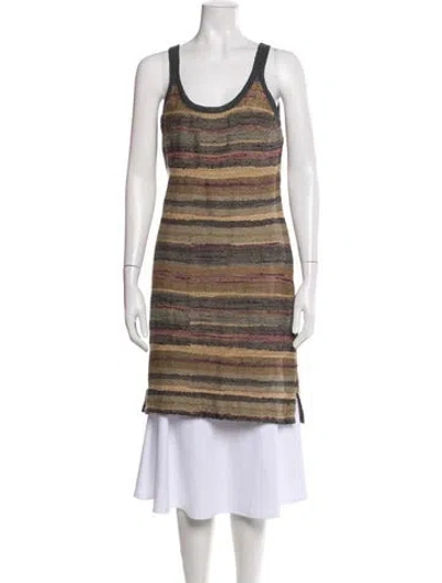 Pre-owned Ralph Lauren Striped Scoop Neck Sweater In Multi