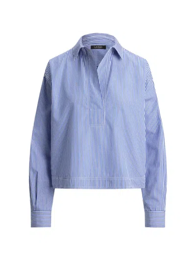 Ralph Lauren Striped Shirt In Metallic