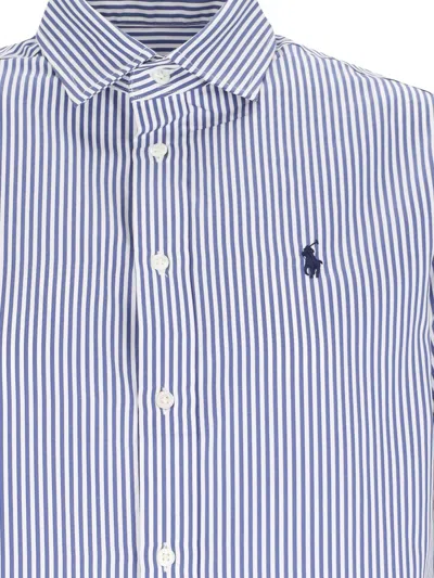 Ralph Lauren Striped Shirt In Navy