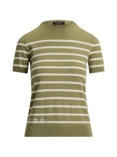 Ralph Lauren Striped Short-sleeve T-shirt In Multi