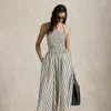 Ralph Lauren Striped Silk-blend Dress