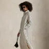 Ralph Lauren Striped Silk-blend Shirtdress