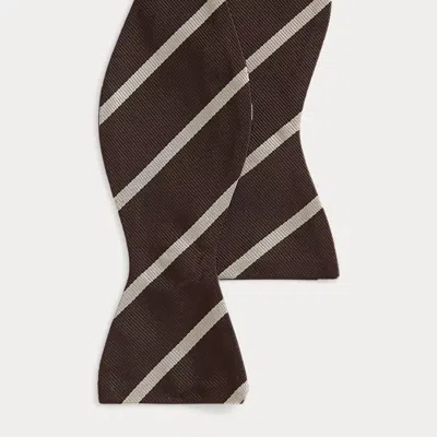 Ralph Lauren Striped Silk Bow Tie In Multi