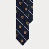 Ralph Lauren Striped Silk Repp Club Tie In Blue