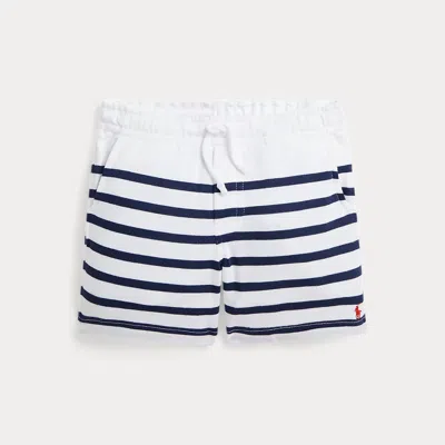 Polo Ralph Lauren Kids' Striped Spa Terry Short In White