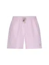 Ralph Lauren Striped Swim Shorts In Animal Print