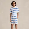 Ralph Lauren Kids' Striped Terry Drawstring Short In Multi