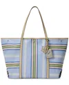 Ralph Lauren Striped Twill Extra-large Emerie Tote In Multi