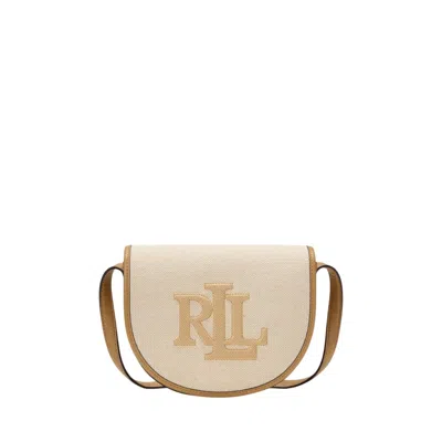 Ralph Lauren Structured Brown Crossbody Bag In Multi
