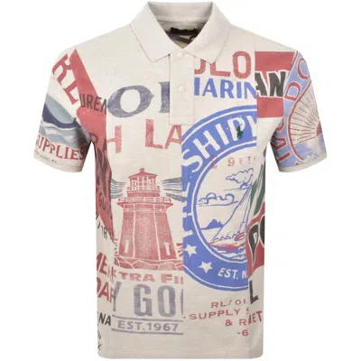 Ralph Lauren Studio Polo T Shirt Beige
