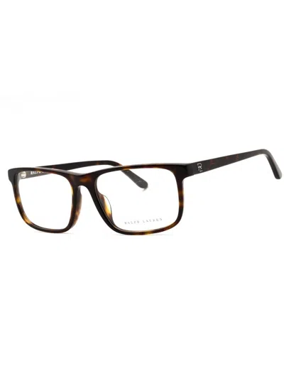 Ralph Lauren Stylish Rectangular Men's Eyeglasses In Brown