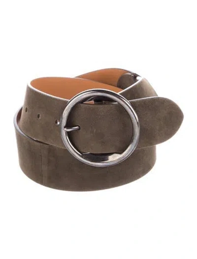 Pre-owned Ralph Lauren Suede Belt In Green