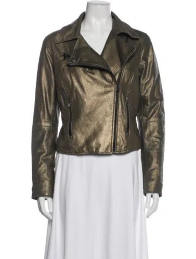 Pre-owned Ralph Lauren Suede Biker Jacket In Brown