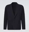 Ralph Lauren Solid Suede Blazer In Black