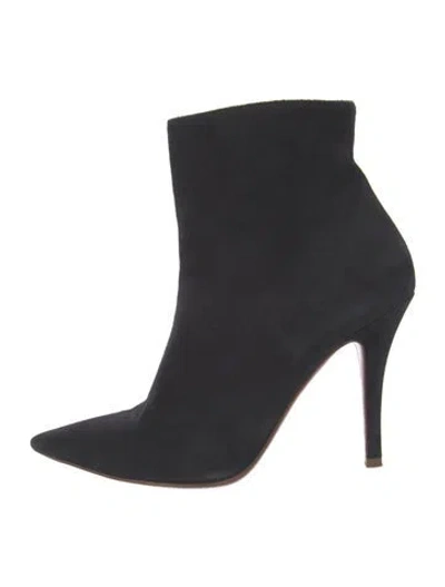 Pre-owned Ralph Lauren Suede Boots In Black