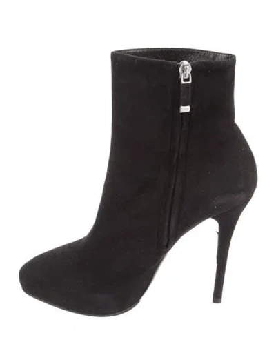 Pre-owned Ralph Lauren Suede Boots In Black