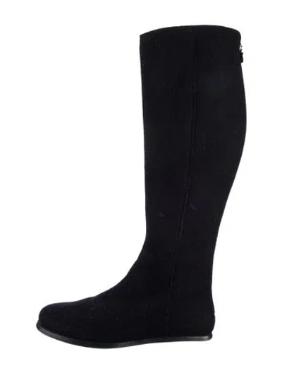 Pre-owned Ralph Lauren Suede Boots In Black
