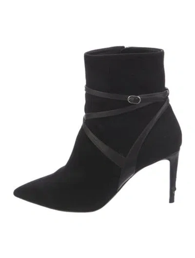 Pre-owned Ralph Lauren Suede Boots In Black