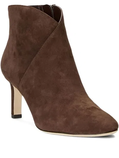 Ralph Lauren Suede Boots In Brown