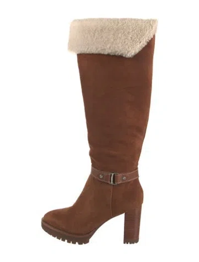 Pre-owned Ralph Lauren Suede Boots In Brown