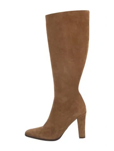 Pre-owned Ralph Lauren Suede Boots In Brown